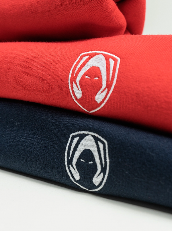 颜色包 - 红色超大版型连帽衫