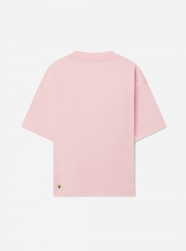 COLOR PACK  SS24  - OVERSIZED FIT TEE PINK BADGE