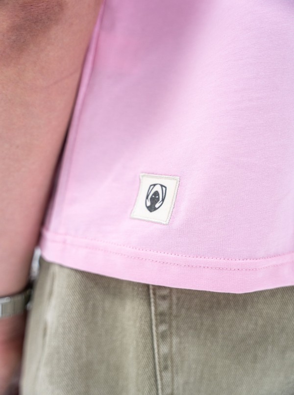 COLOR PACK  SS24  - OVERSIZED FIT TEE PINK BADGE