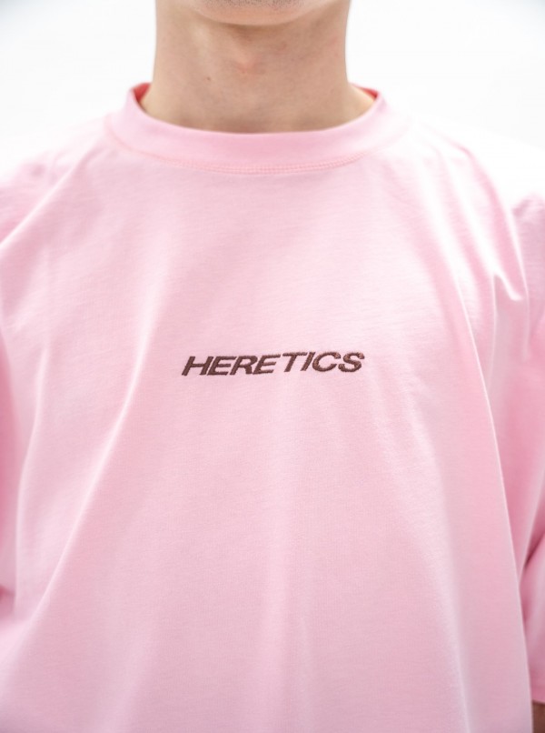COLOR PACK  SS24  - OVERSIZED FIT TEE PINK LETTERING