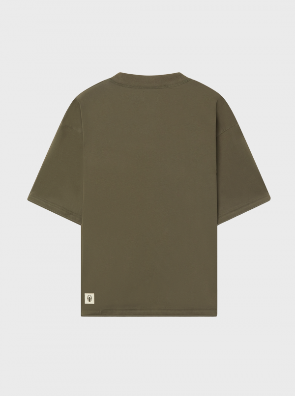 COLOR PACK  SS24  - OVERSIZED FIT TEE MILITARY GREEN