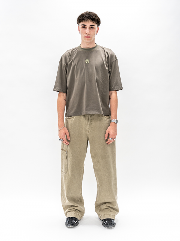 COLOR PACK  SS24  - OVERSIZED FIT TEE MILITARY GREEN