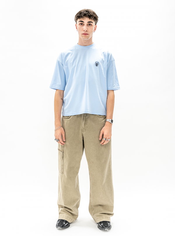 颜色包 SS24 - 超大版型 T 恤 浅蓝色