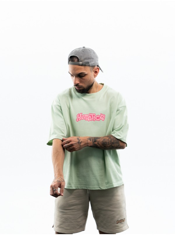 HERETICS SS25 - PINK LIME TEE