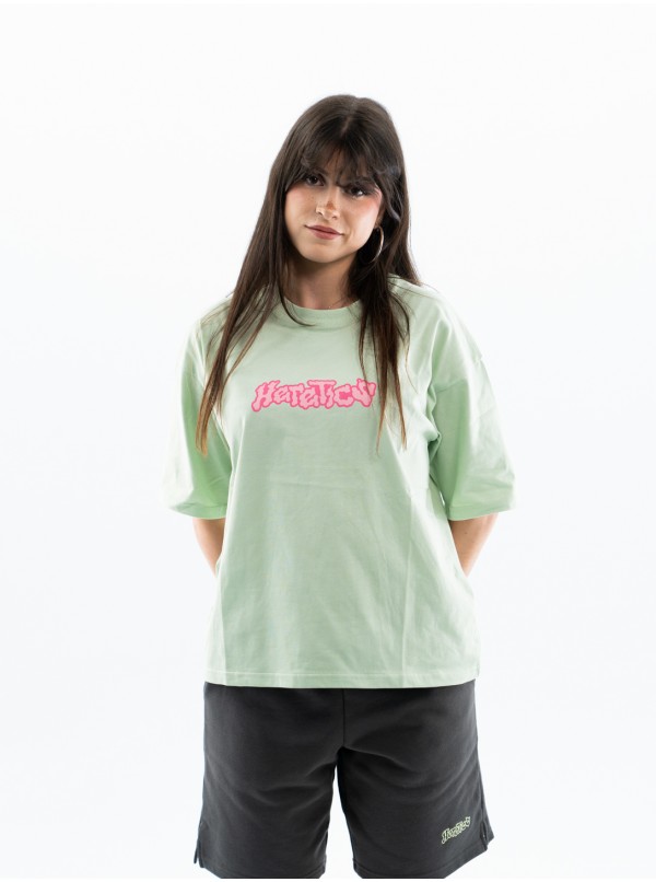 HERETICS SS25 - PINK LIME TEE