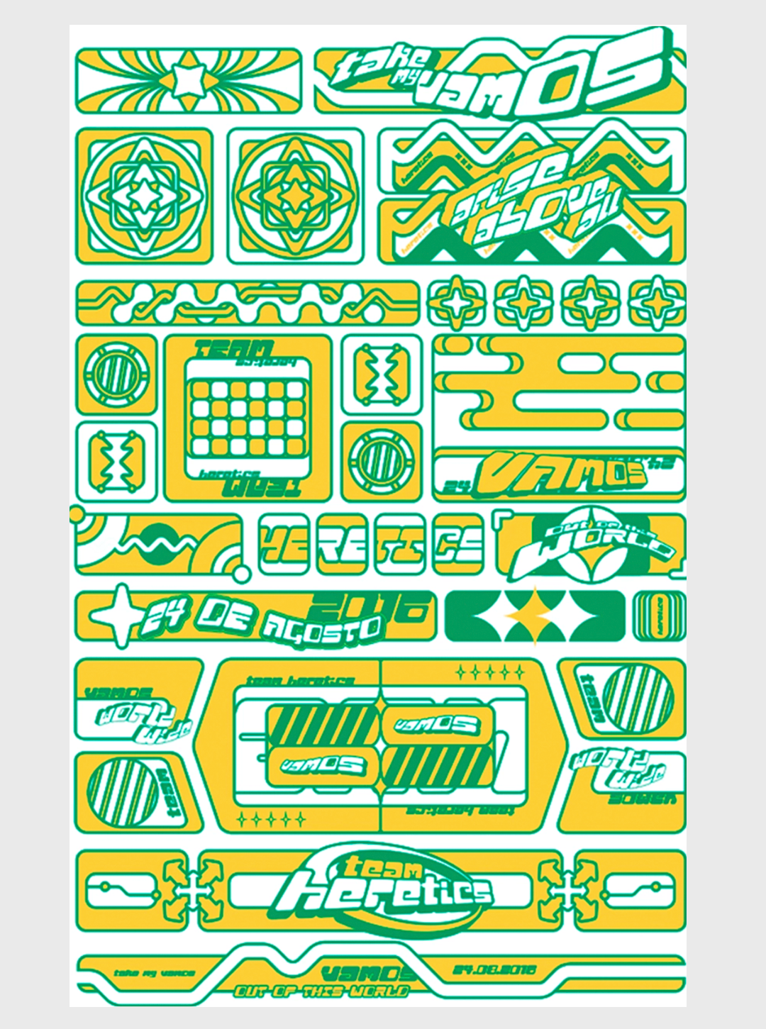 POSTER RETRO TEAM HERETICS