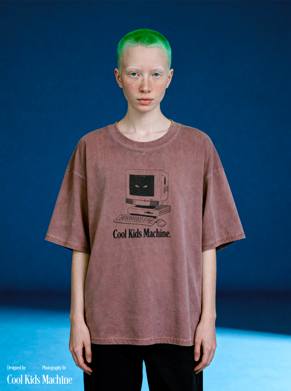 HERETICS FW25 - COOL KIDS MACHINE TEE BROWN